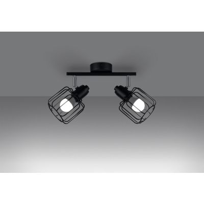 Sollux Lighting Beluci lampa podsufitowa 2x40W czarna SL.1115