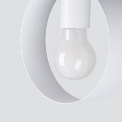 Sollux Lighting Titran lampa wisząca 1x60W biała SL.1137