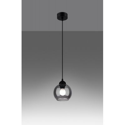 Sollux Lighting Alino lampa wisząca 1x60W czarna SL.1141