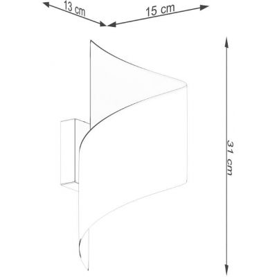 Sollux Lighting Talassa kinkiet 1x8 W czarny SL.1309
