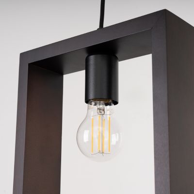 Sollux Lighting Aries lampa wisząca 1x15 W wenge SL.1311