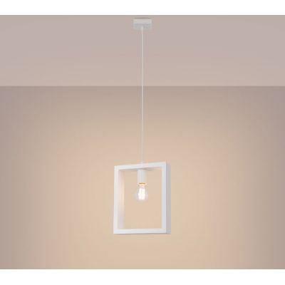 Sollux Lighting Aries lampa wisząca 1x15 W biała SL.1312