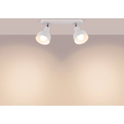 Sollux Lighting Elba lampa podsufitowa 2x15 W biała SL.1314