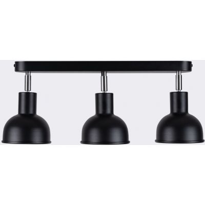 Sollux Lighting Elba lampa podsufitowa 3x15 W czarna SL.1318