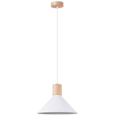Sollux Lighting Jaga lampa wisząca 1x15 W biała SL.1319