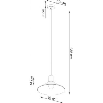 Sollux Lighting Jaga lampa wisząca 1x15 W biała SL.1319