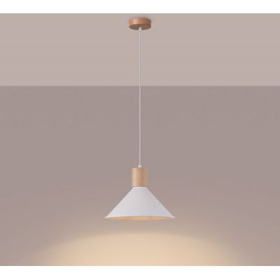 Sollux Lighting Jaga lampa wisząca 1x15 W biała SL.1319