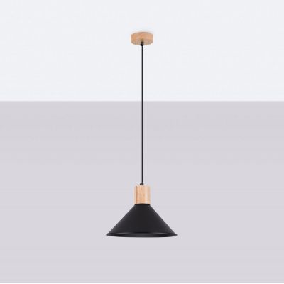 Sollux Lighting Jaga lampa wisząca 1x15 W czarna SL.1320