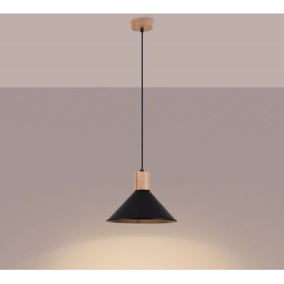 Sollux Lighting Jaga lampa wisząca 1x15 W czarna SL.1320