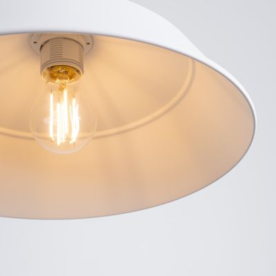 Sollux Lighting Fano lampa wisząca 1x15 W biała-drewno SL.1321