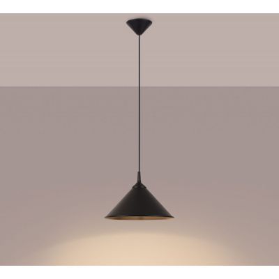 Sollux Lighting Zuma lampa wisząca 1x15 W czarna SL.1326