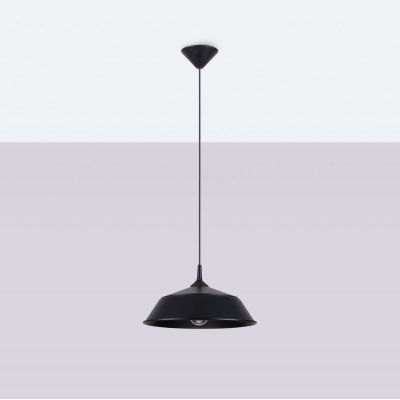 Sollux Lighting Frika lampa wisząca 1x15 W czarna SL.1328