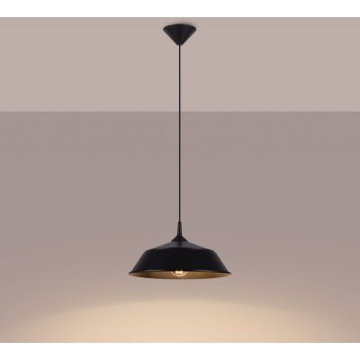 Sollux Lighting Frika lampa wisząca 1x15 W czarna SL.1328