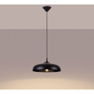 Sollux Lighting Gina lampa wisząca 1x15 W czarna SL.1330