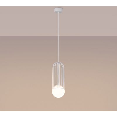 Sollux Lighting Brina lampa wisząca 1x8 W biała SL.1331