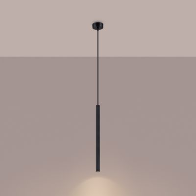 Sollux Lighting Arche lampa wisząca 1x8 W czarna SL.1338