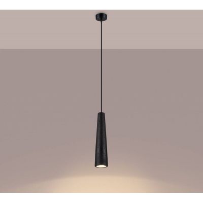 Sollux Lighting Electra lampa wisząca 1x10 W czarna SL.1355