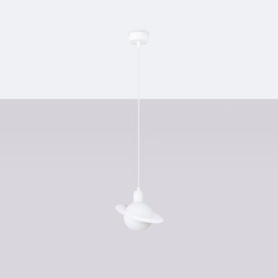 Sollux Lighting Hyperion lampa wisząca 1x8 W biała SL.1356