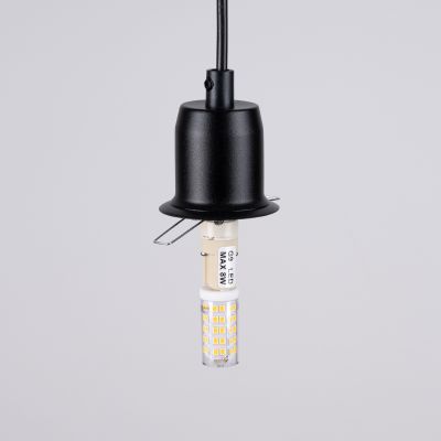 Sollux Lighting Hyperion lampa wisząca 1x8 W biała-czarna SL.1358