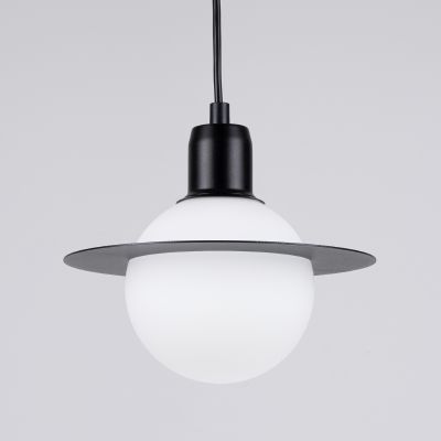 Sollux Lighting Hyperion lampa wisząca 1x8 W biała-czarna SL.1358