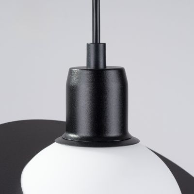 Sollux Lighting Hyperion lampa wisząca 1x8 W biała-czarna SL.1358