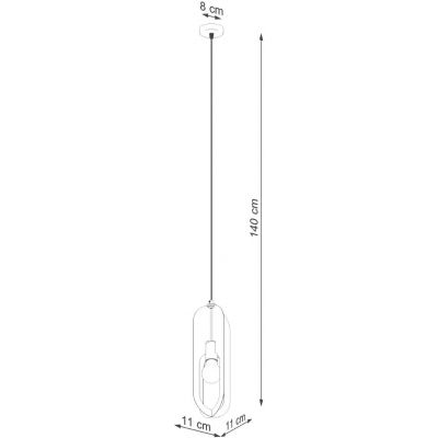 Sollux Lighting Nicus lampa wisząca 1x15 W biała SL.1360