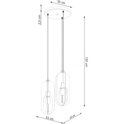 Sollux Lighting Nicus lampa wisząca 3x15 W biała SL.1361