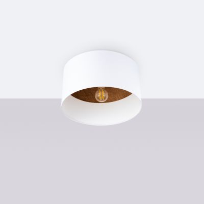 Sollux Lighting Telesto lampa podsufitowa 1x15 W biała- jasny brąz SL.1393