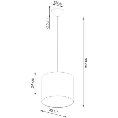 Sollux Lighting Nova lampa wisząca 1x15 W czarna SL.1406