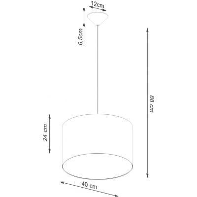 Sollux Lighting Nova lampa wisząca 1x15 W biała SL.1404