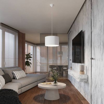 Sollux Lighting Nova lampa wisząca 1x15 W biała SL.1404