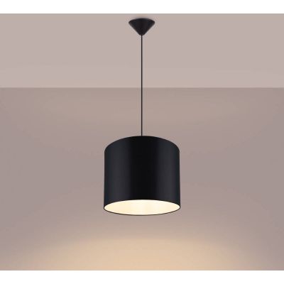 Sollux Lighting Nova lampa wisząca 1x15 W czarna SL.1405