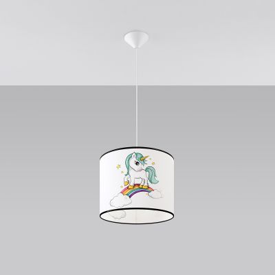 Sollux Lighting Jednorożec lampa wisząca 1x15 W multikolor SL.1413