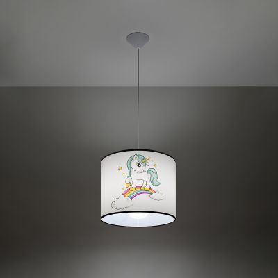 Sollux Lighting Jednorożec lampa wisząca 1x15 W multikolor SL.1413