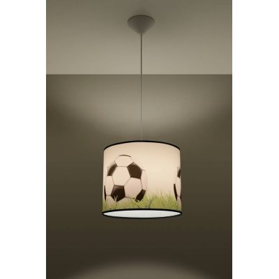 Sollux Lighting Piłka lampa wisząca 1x15 W biała-czarna-zielona SL.1429