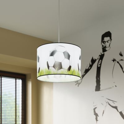 Sollux Lighting Piłka lampa wisząca 1x15 W biała-czarna-zielona SL.1429