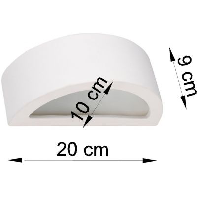 Sollux Lighting Atena kinkiet 1x15 W biały SL.1458