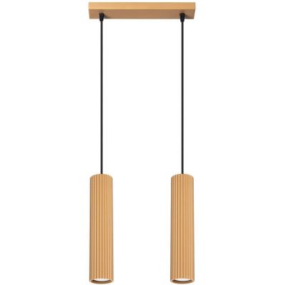 Sollux Lighting Karbon lampa wisząca 2x10 W złota SL.1555