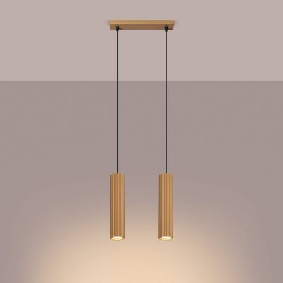 Sollux Lighting Karbon lampa wisząca 2x10 W złota SL.1555