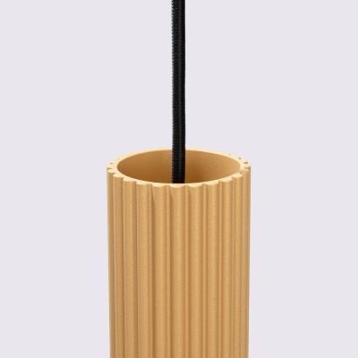 Sollux Lighting Karbon lampa wisząca 3x10 W złota SL.1556