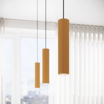 Sollux Lighting Karbon lampa wisząca 3x10 W złota SL.1556