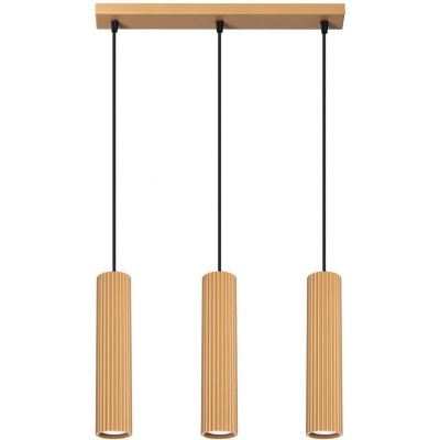 Sollux Lighting Karbon lampa wisząca 3x10 W złota SL.1556