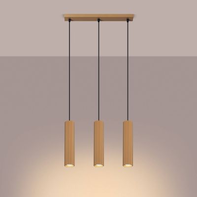 Sollux Lighting Karbon lampa wisząca 3x10 W złota SL.1556