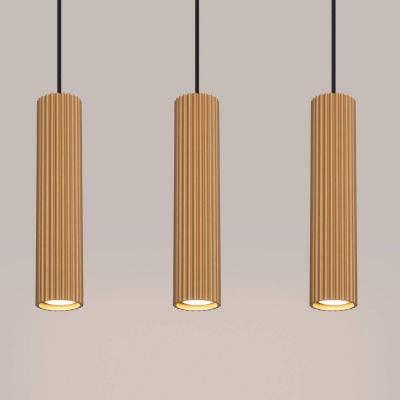 Sollux Lighting Karbon lampa wisząca 3x10 W złota SL.1556