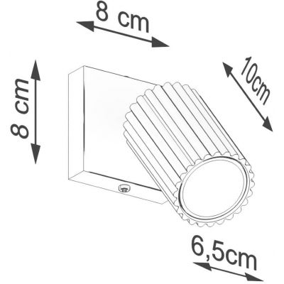 Sollux Lighting Karbon kinkiet 1x10 W złoty SL.1559