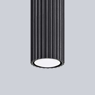 Sollux Lighting Karbon lampa podsufitowa 1x10 W czarna SL.1568