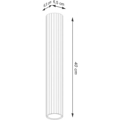 Sollux Lighting Karbon lampa podsufitowa 1x10 W czarna SL.1571