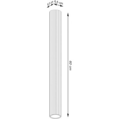 Sollux Lighting Karbon lampa podsufitowa 1x10 W czarna SL.1572