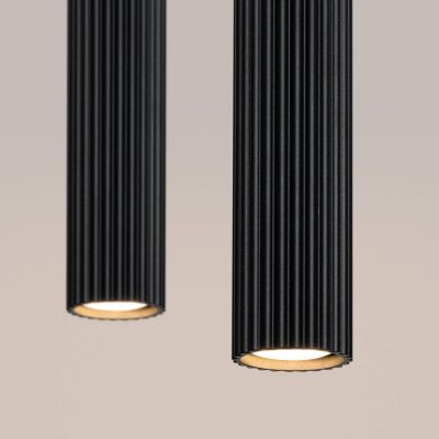 Sollux Lighting Karbon lampa wisząca 2x10 W czarna SL.1574