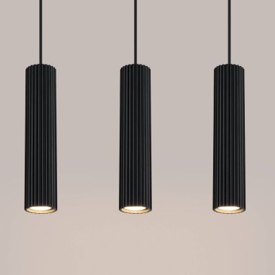 Sollux Lighting Karbon lampa wisząca 3x10 W czarna SL.1575